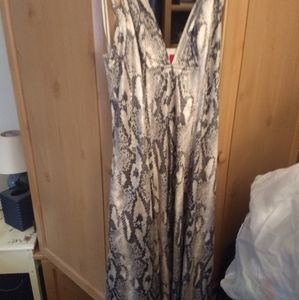 New with tags sexy snakeskin leatherette dress